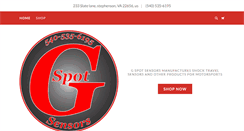 Desktop Screenshot of gspotsensors.com